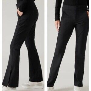 Athleta Stellar Flare Trouser Mid Rise Dress Work Pants Black 486208 Size 4‎ NWT
